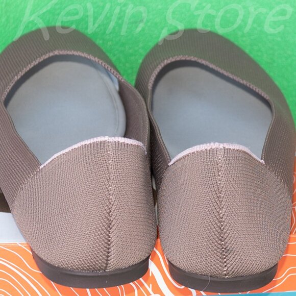 JSport Ladies Flat Knit Slip on Shoe, Taupe, - Picture 4 of 7